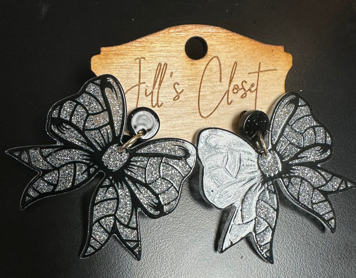 Sports Bow Earrings