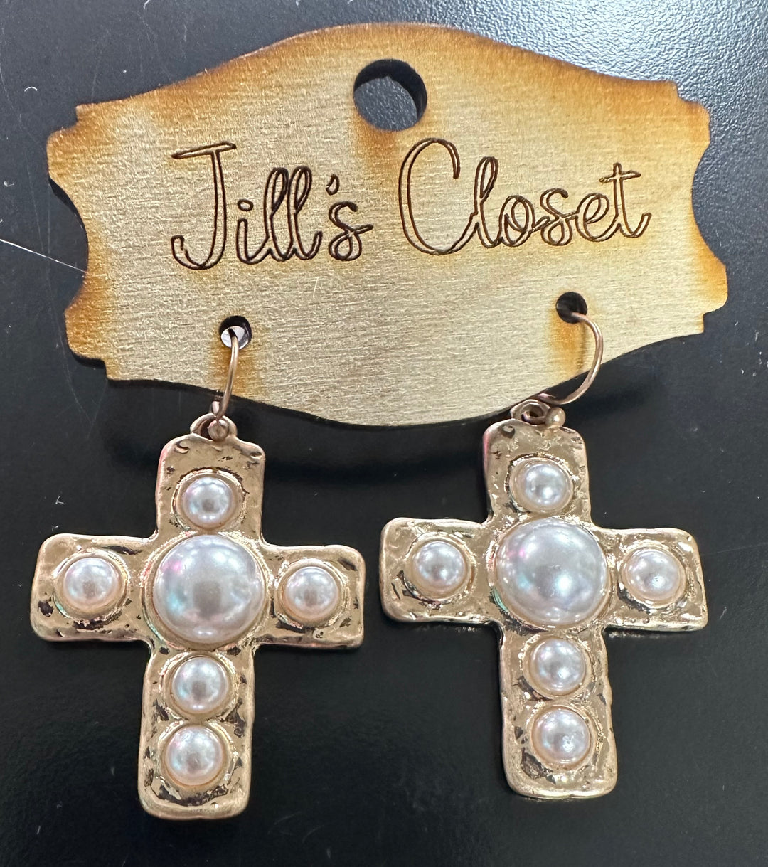 Cross Fishhook Earrings
