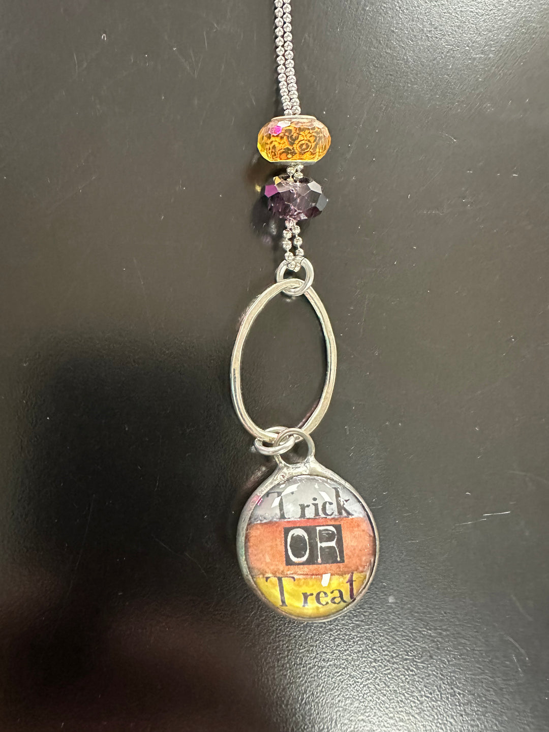 Art by Amy Halloween Ball chain Necklace