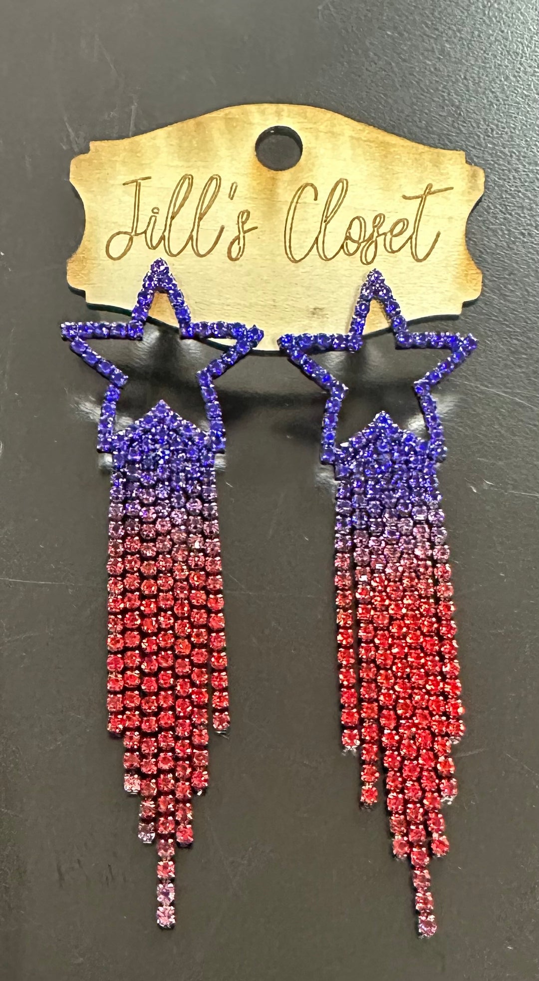 Patriotic USA Star earrings