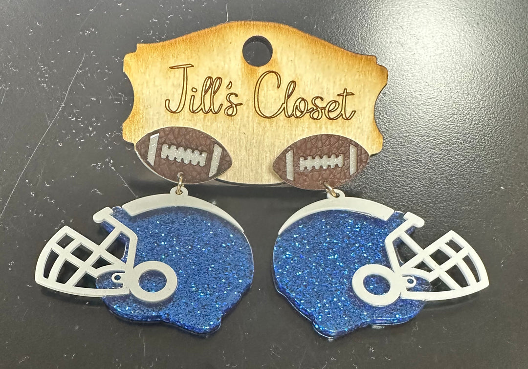 Football Helmet Stud Earrings