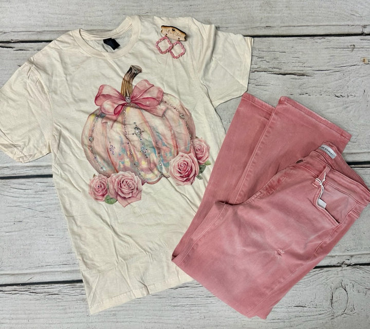 Rosey Pumpkin tee