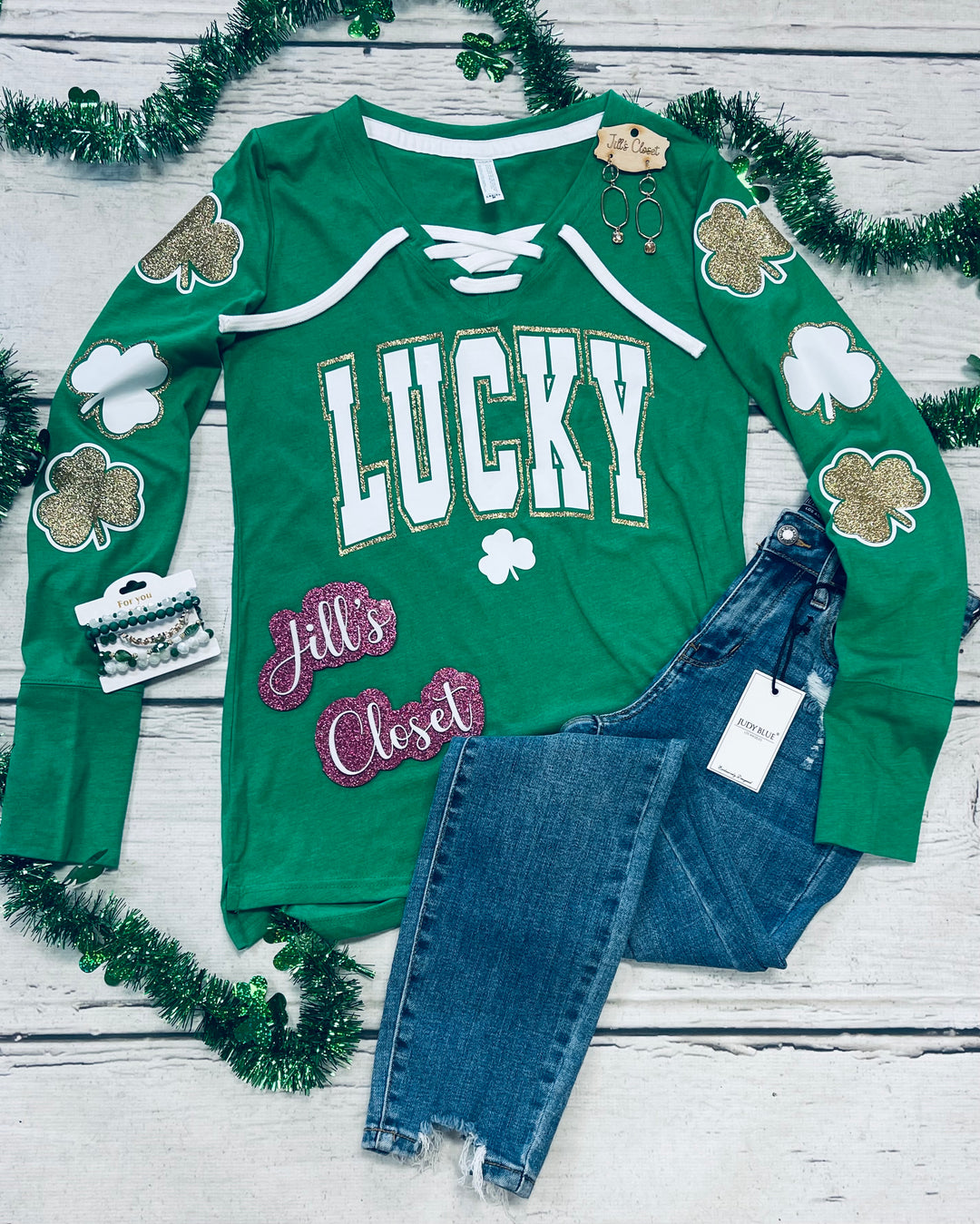 Glittered Lucky Top