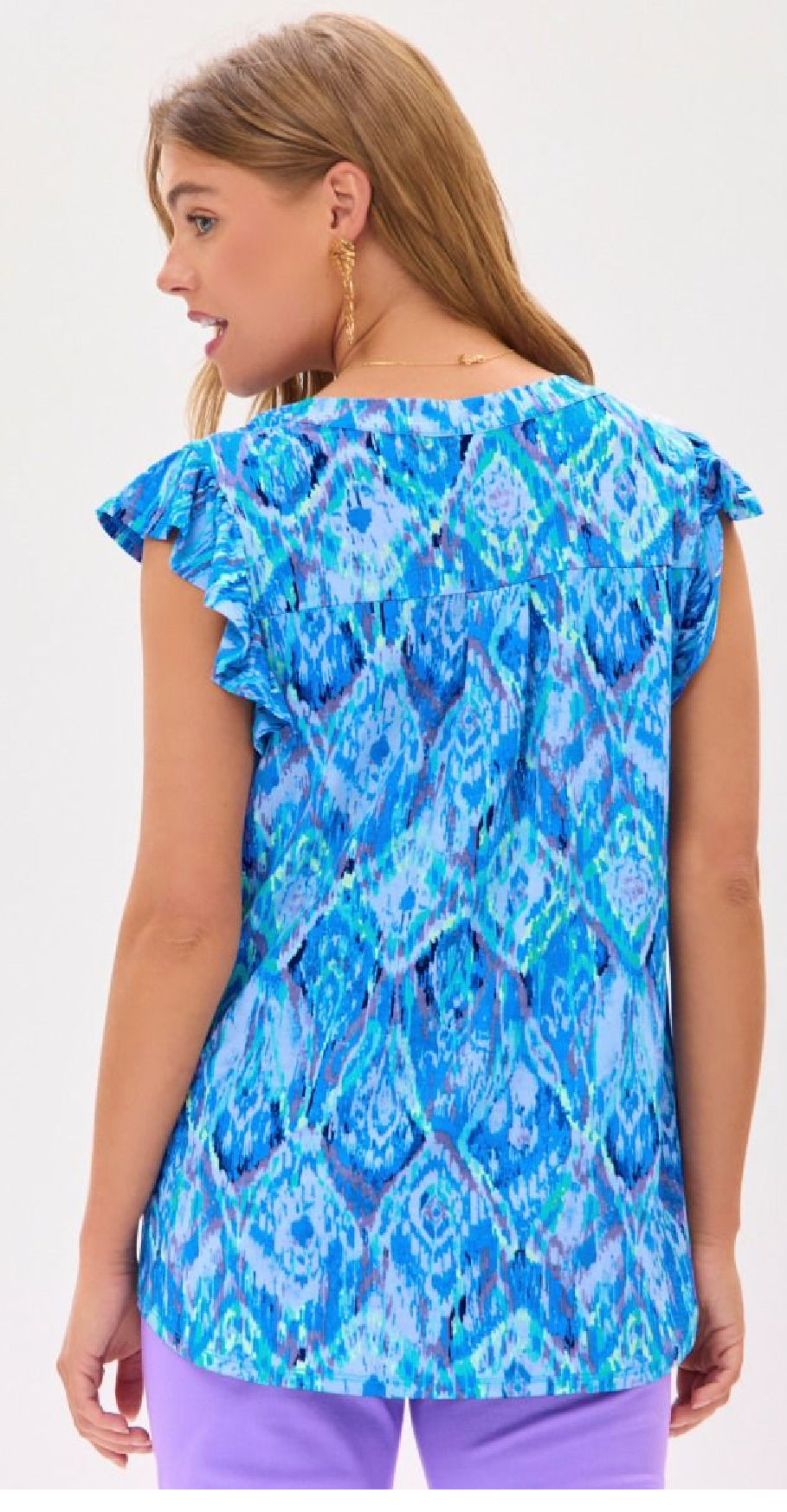 Batik Blue Top