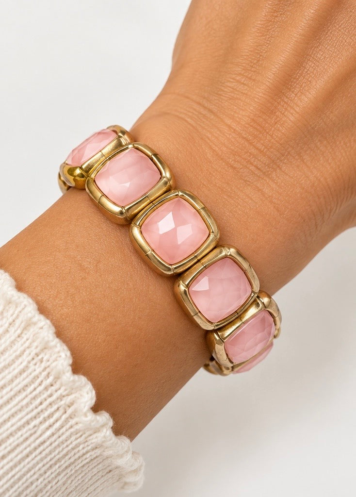 Faceted Matte Stone Bracelets