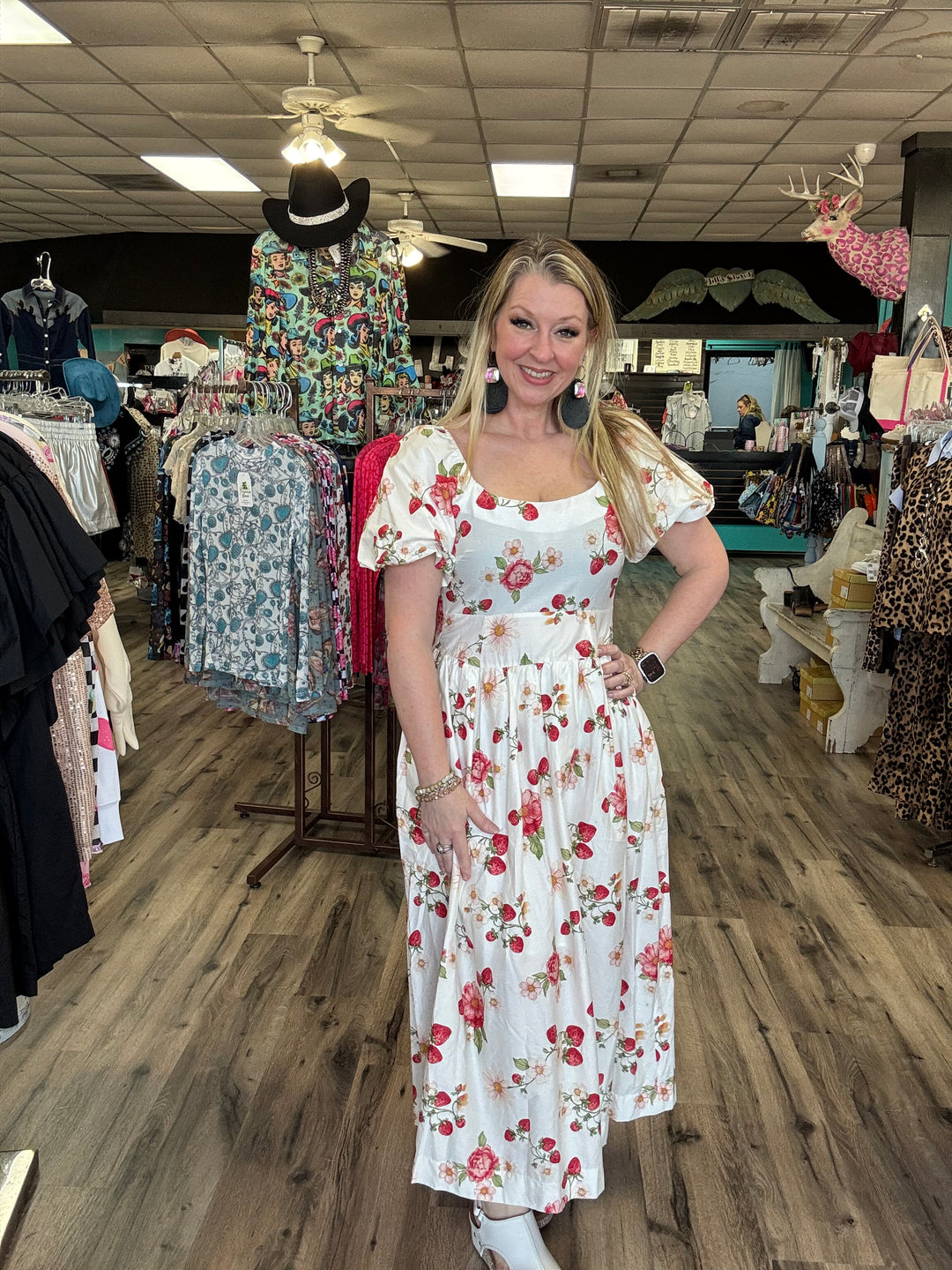 Strawberries and Roses dress