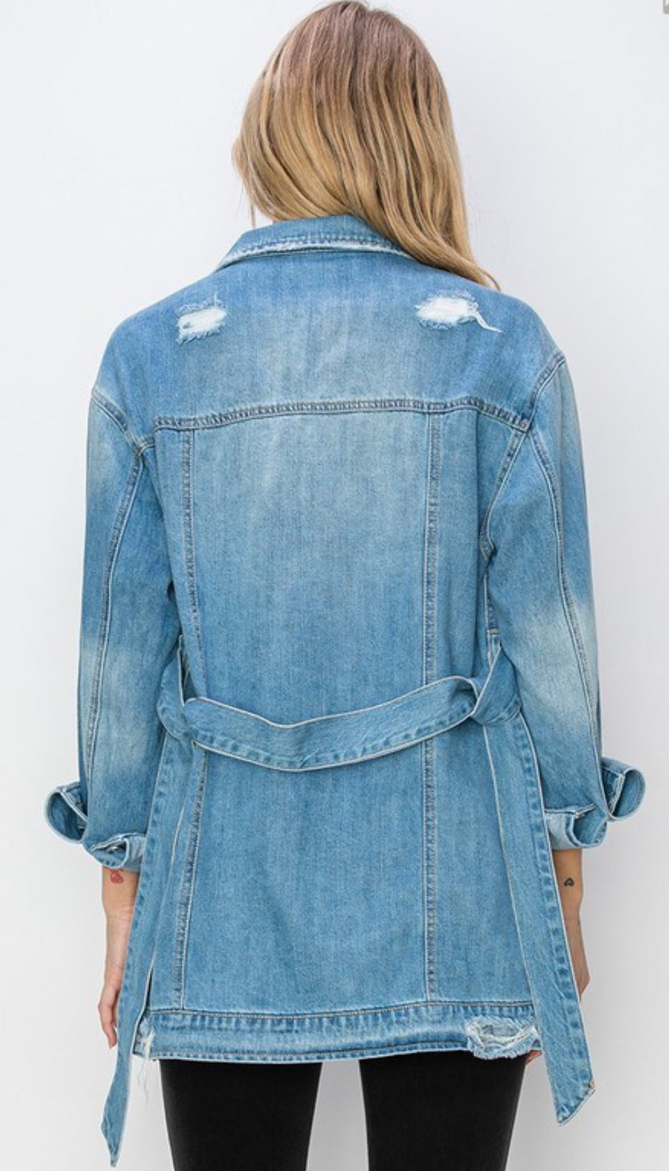 Belt it Out Denim Jacket