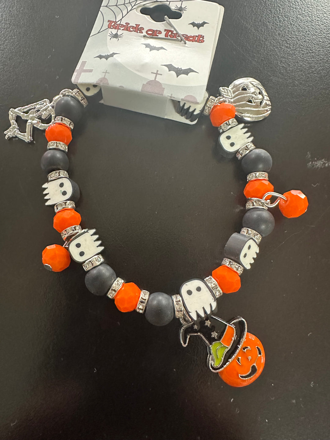 Halloween Beaded Charm Bracelets