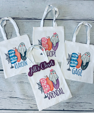 Personalized Halloween bags
