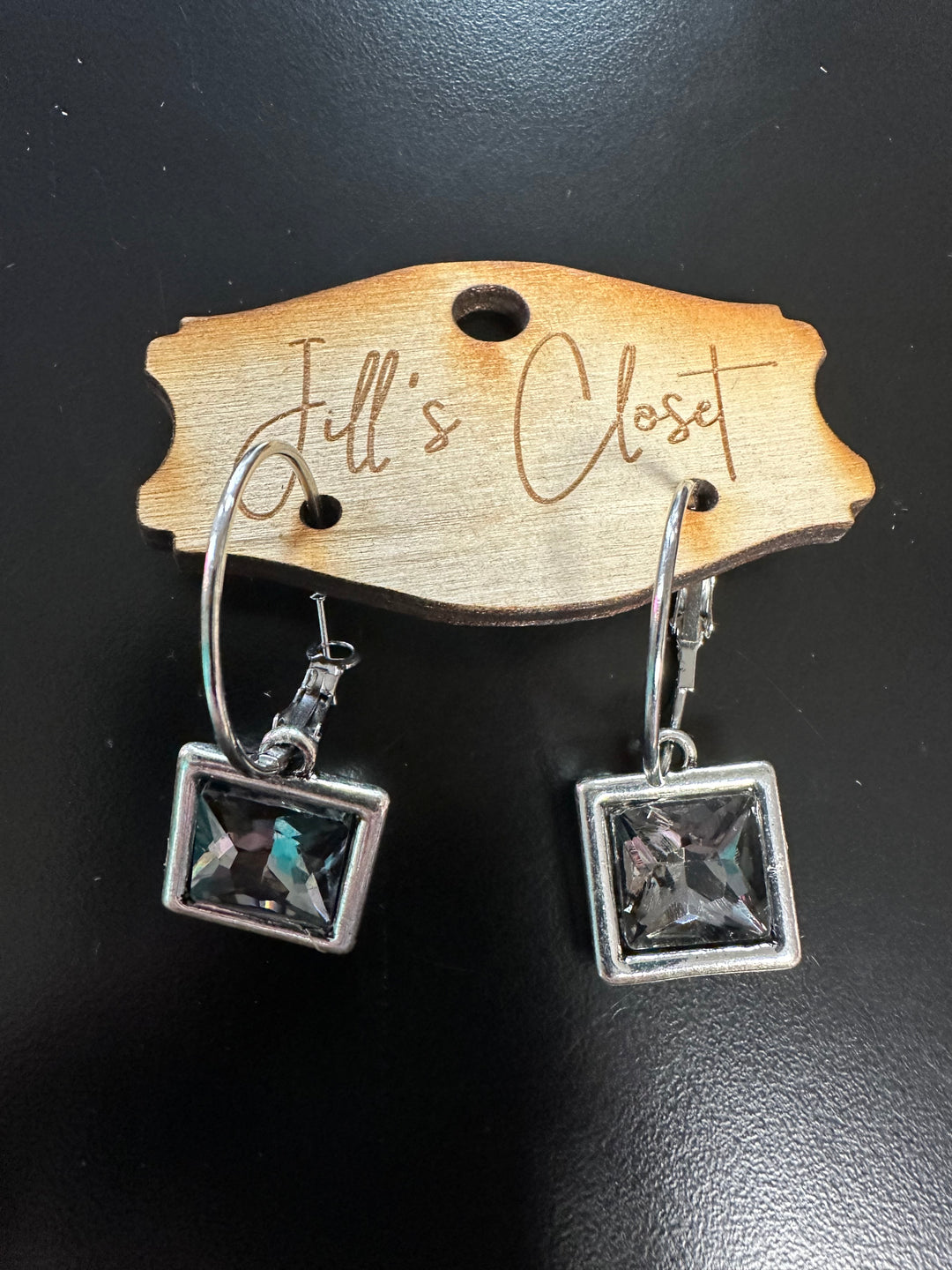 Square Bling Earrings