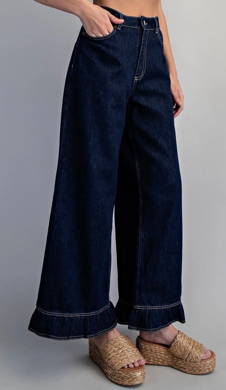 Ruffle Me Denim Pants