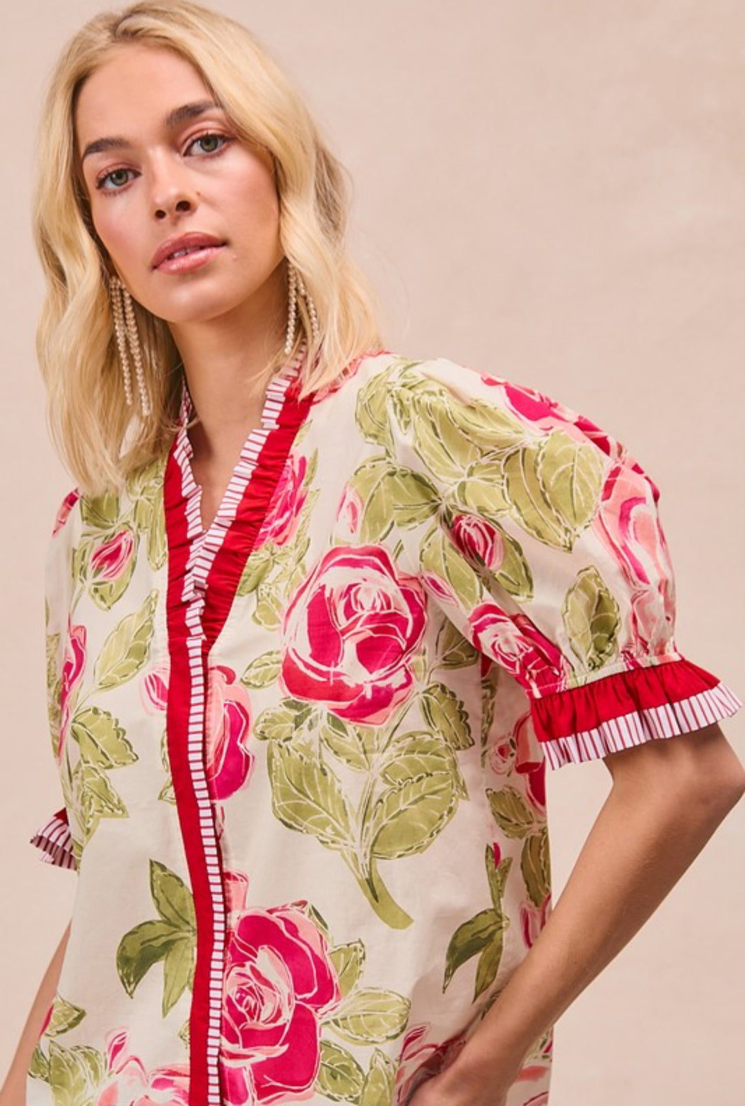 Run for the Roses Blouse