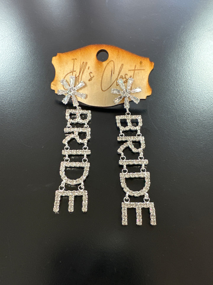 Bride Rhinestone Earrings
