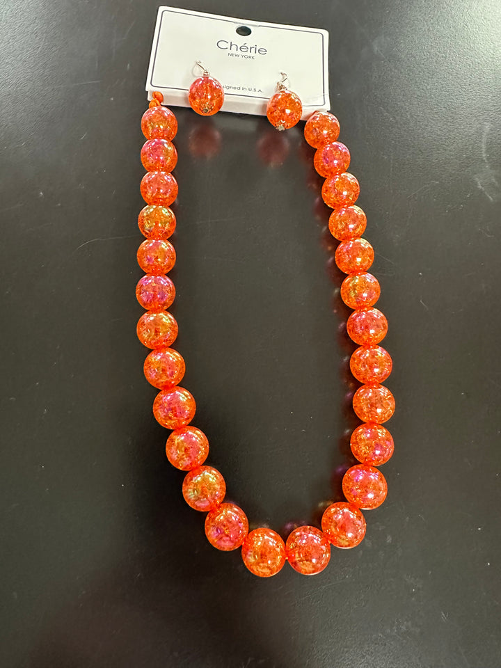 Jenny’s Crystalized Beaded Necklace Set & Bracelets