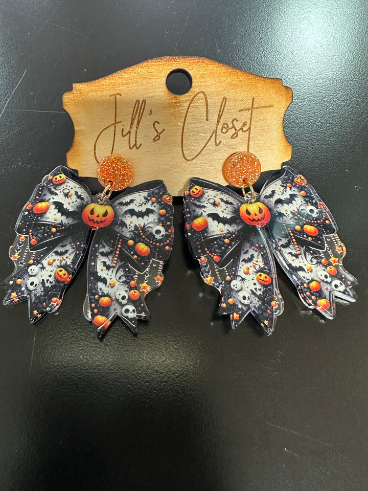 Halloween Bow Earrings