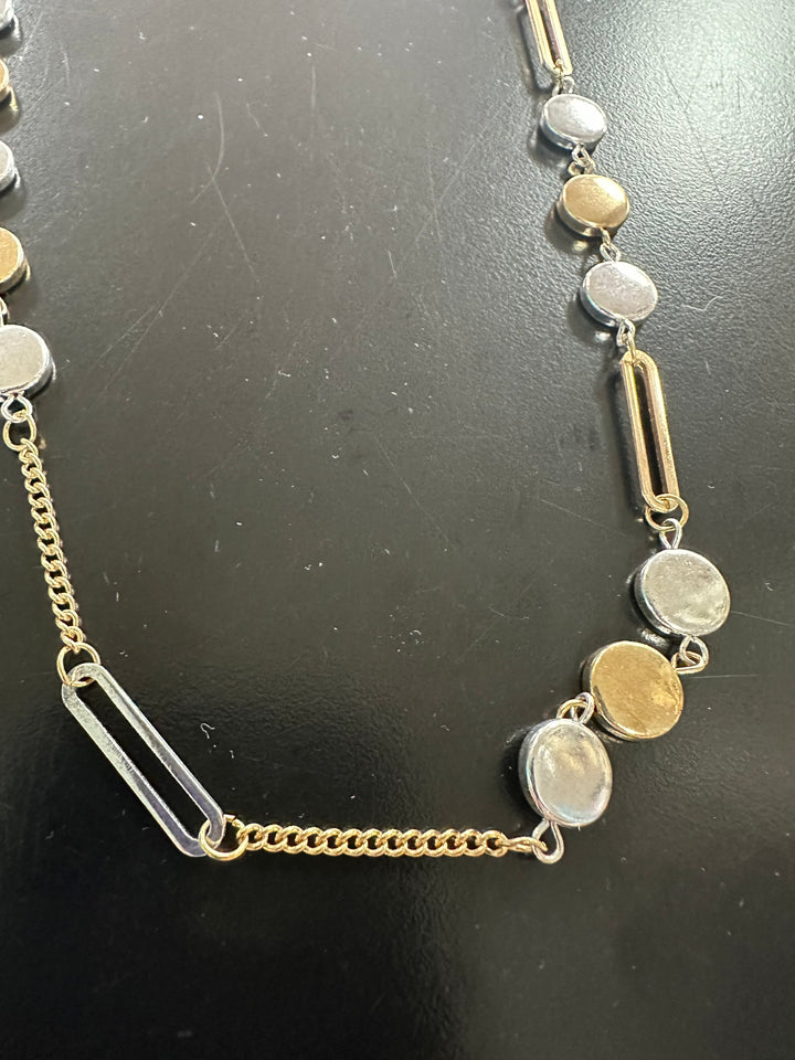 Multi-color Metals Long Necklace