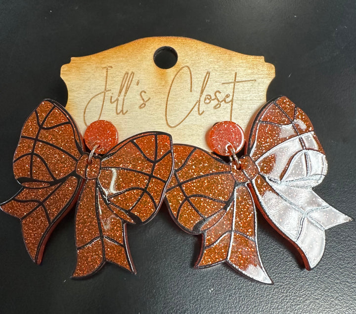 Sports Bow Earrings