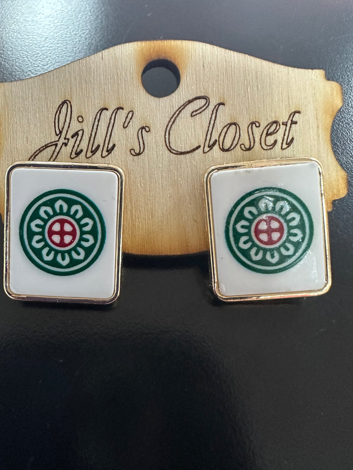 Mahjong Necklace or Earrings