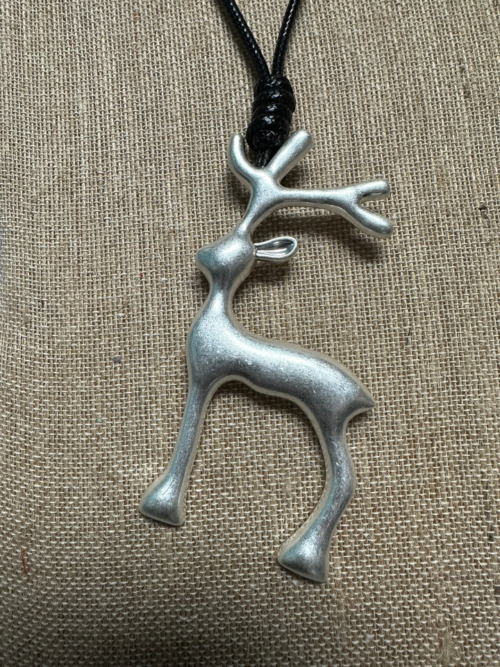 Reindeer Pendant Necklace or Earrings