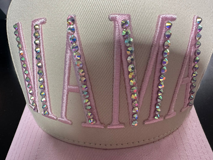 Mama or USA Blinged Trucker Hat