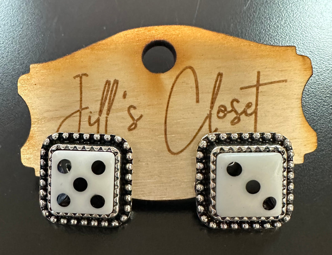Dice Stud Earrings