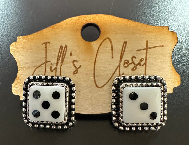 Dice Stud Earrings