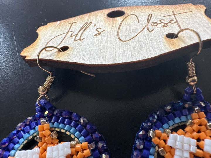 Beaded Fishhook Earrings