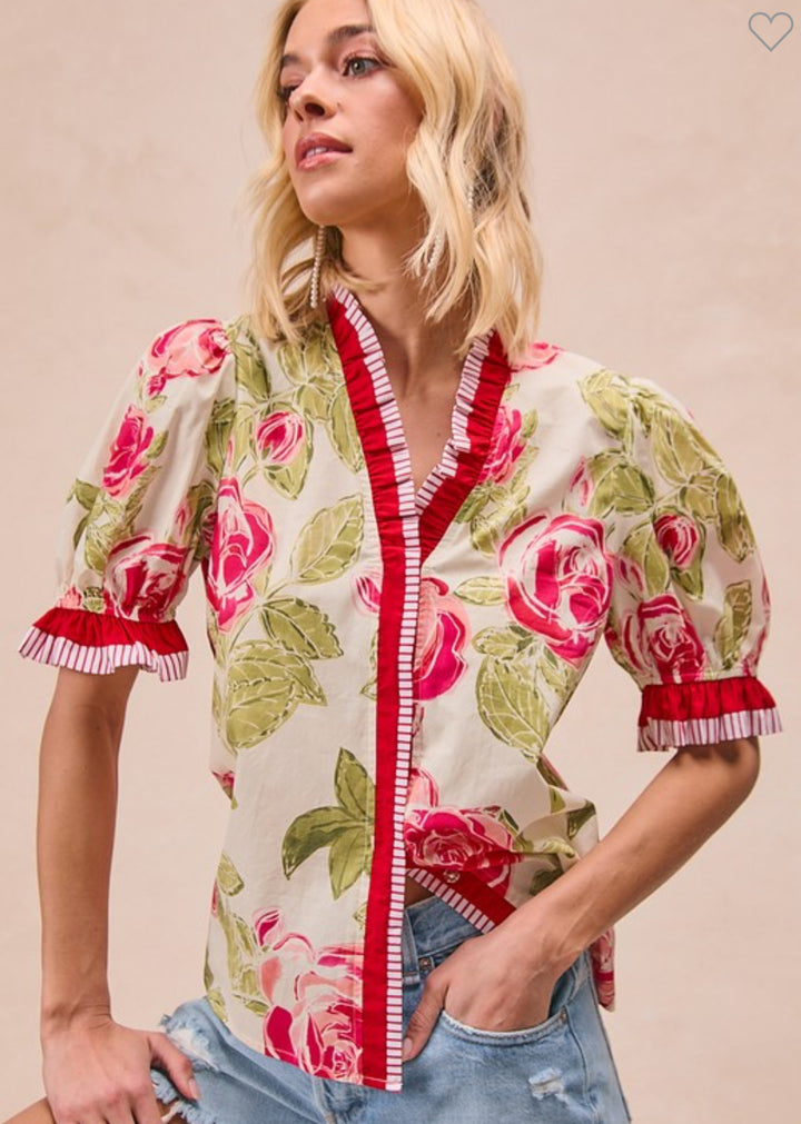 Run for the Roses Blouse