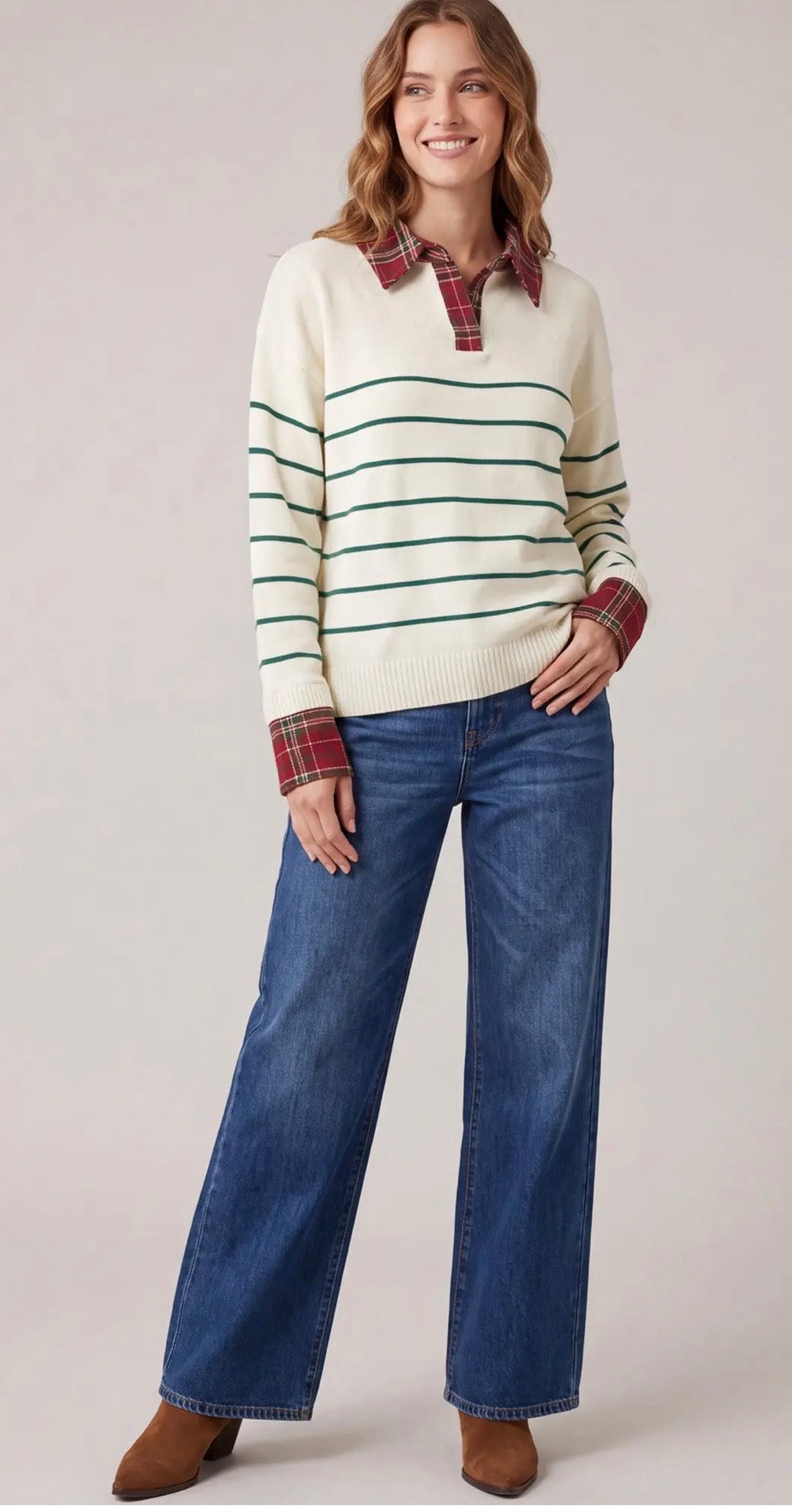 Carolyn’s Striped Sweater Top