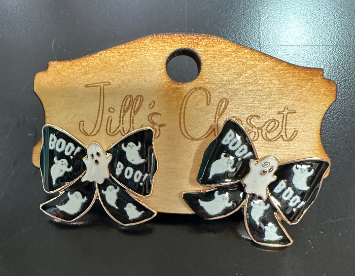 Halloween Bow Stud Earrings