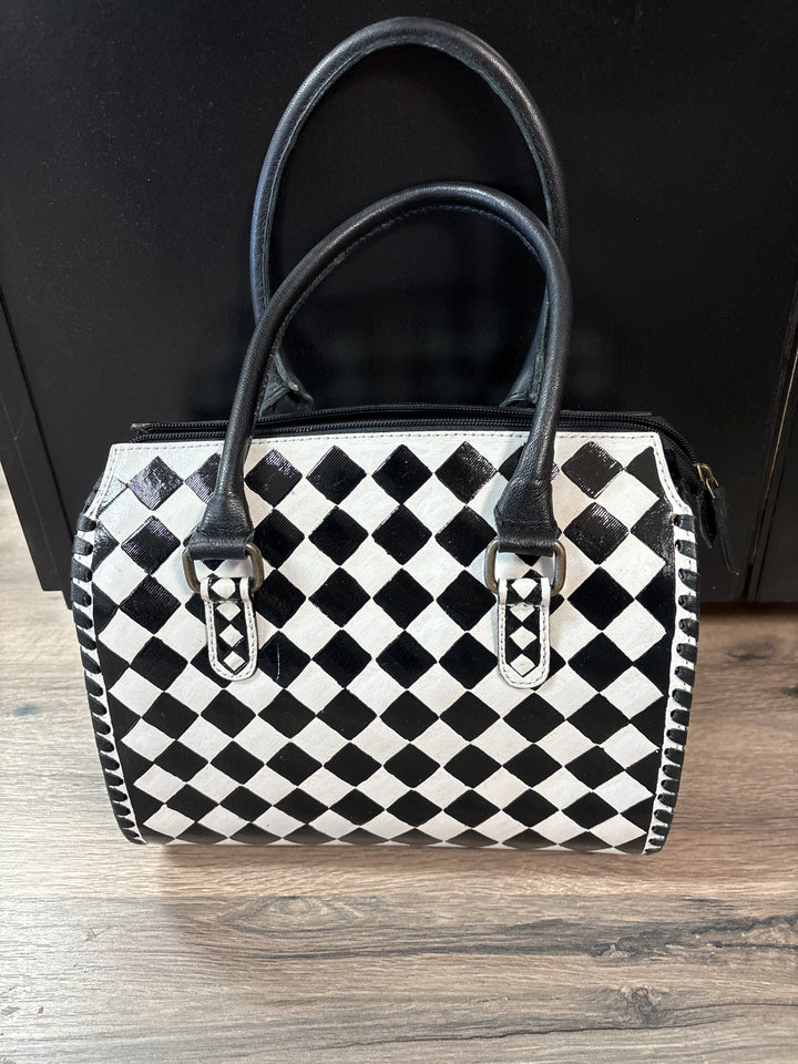 Checked Out Leather Bags