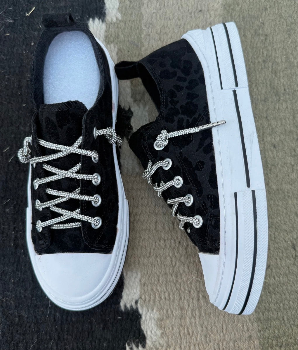 Very G Aman Black Leopard 2 Shoes