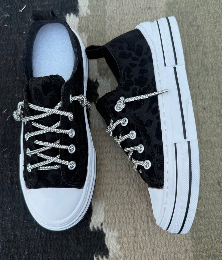Very G Aman Black Leopard 2 Shoes