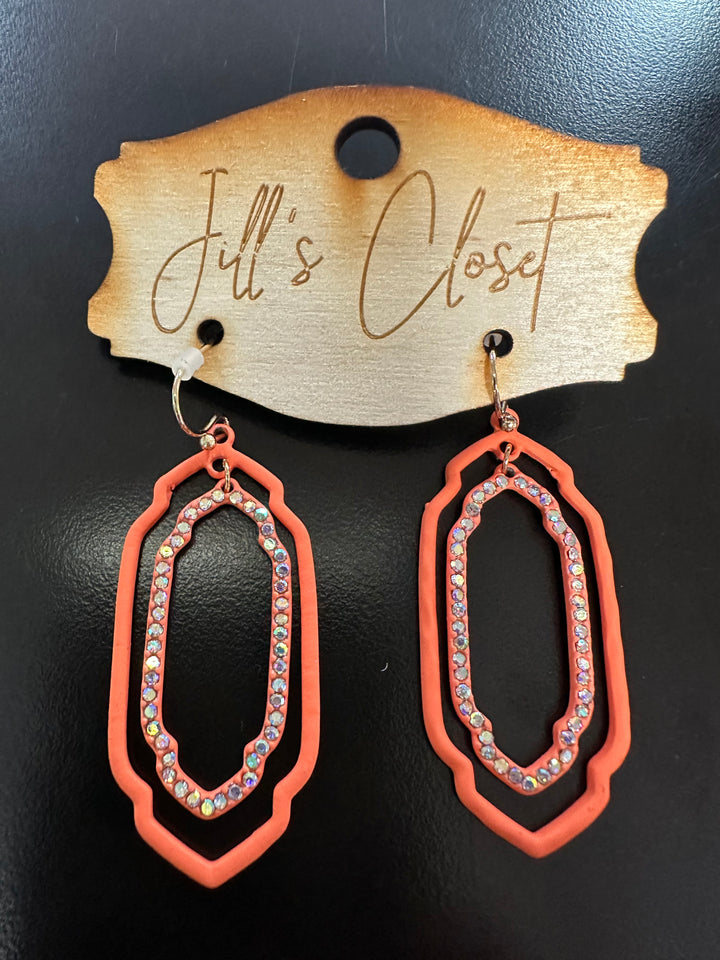 Double Drop Bling Earrings