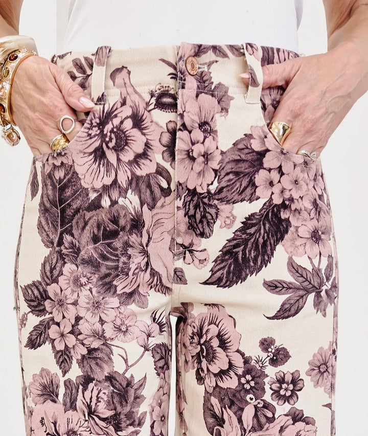 Fall Flowers Blush Jeans