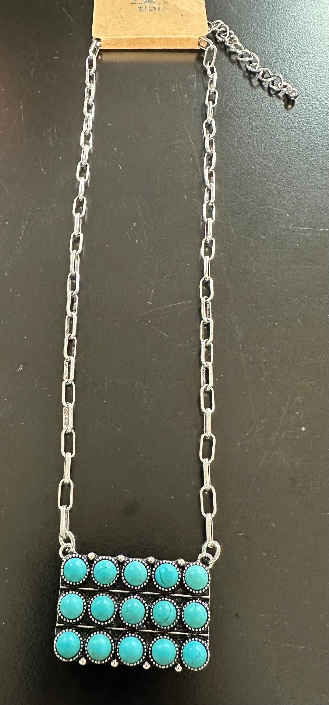 Rectangle Ball Necklace