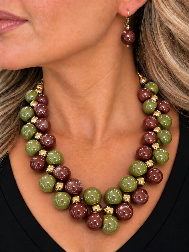 Edna’s Ball Necklace & Earring Set