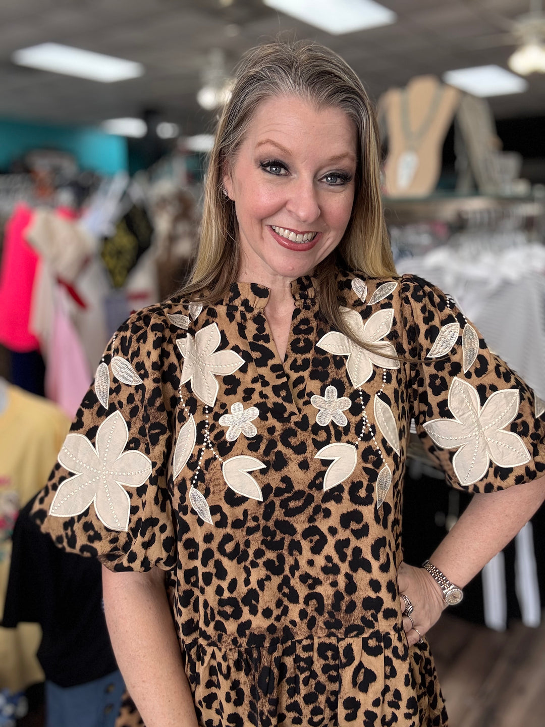 Wildflower Leopard Dress