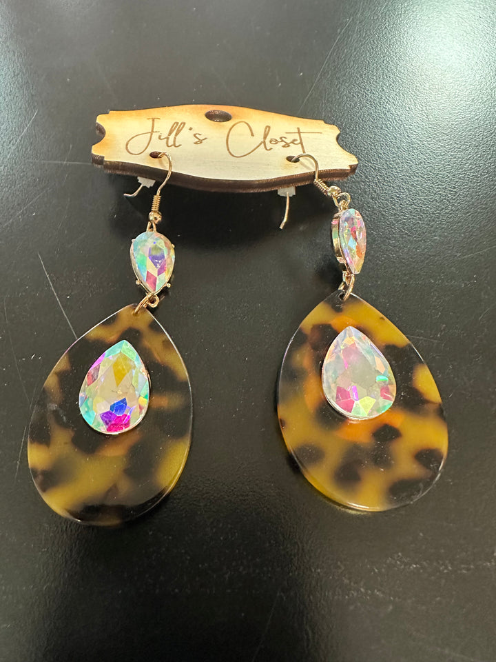 Teardrop Iridescent Earrings