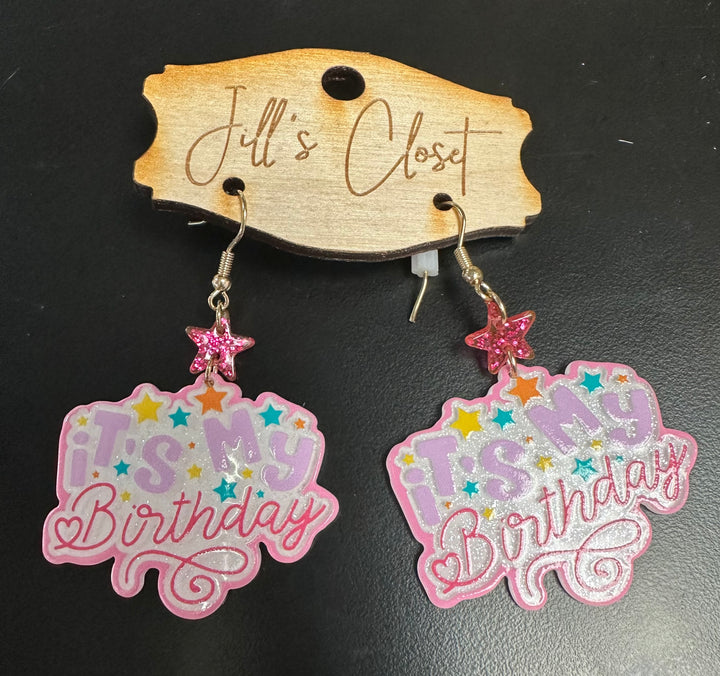 Happy Birthday Earrings