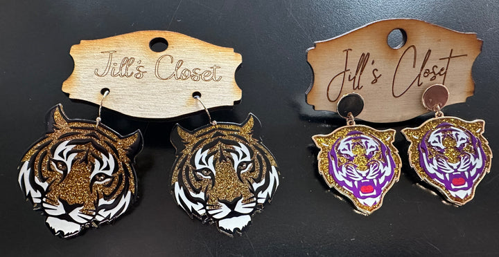 Tiger earrings