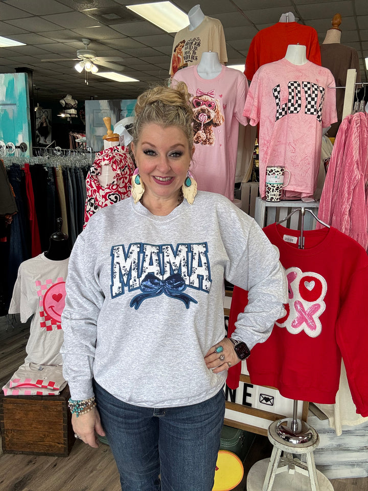Floral Mama Patch Sweatshirt