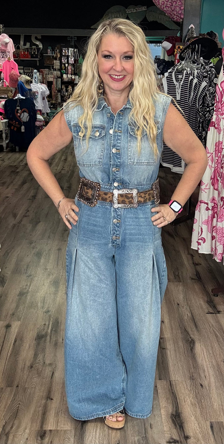 Kerri’s Denim Jumpsuit