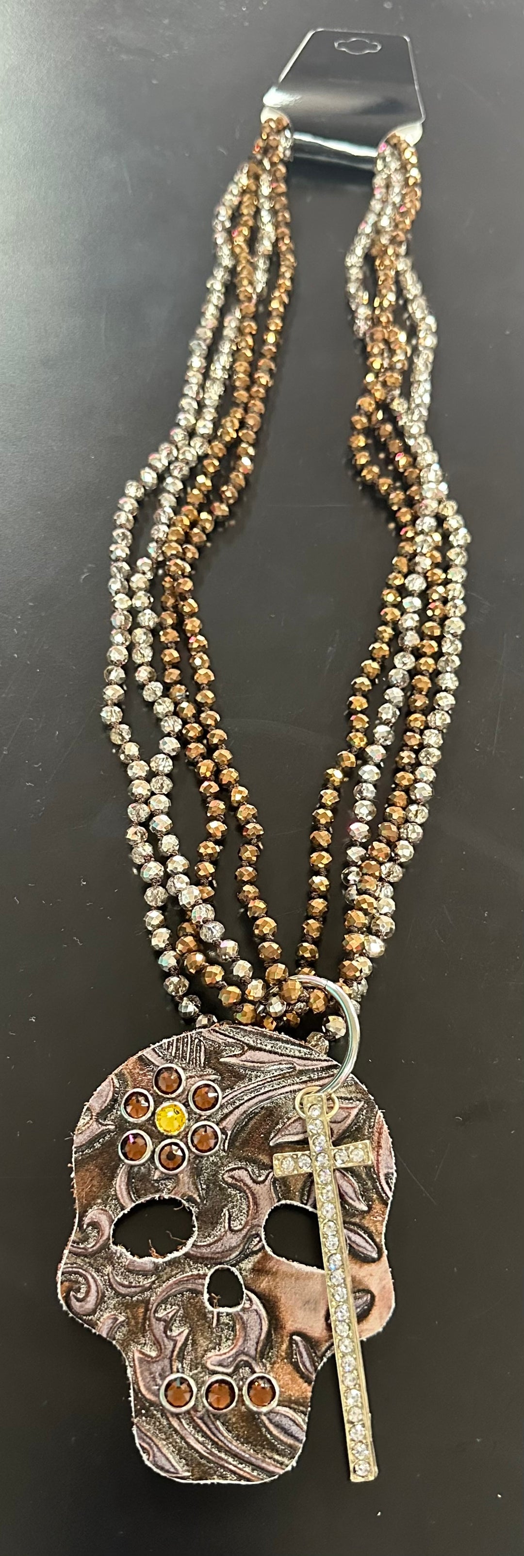 Harley’s Beaded Cross Necklace
