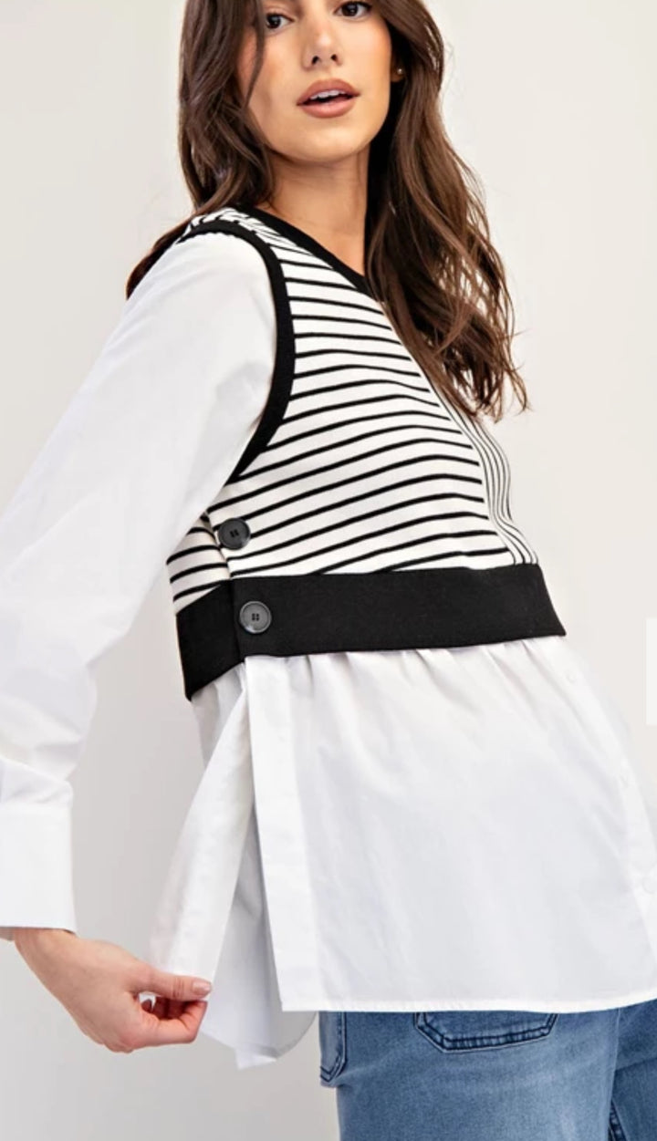 Vest in Me blouse