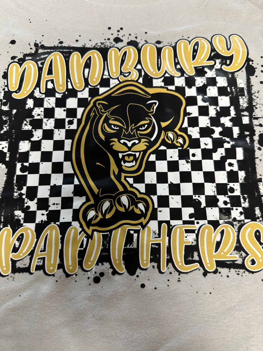 Danbury Panthers Checkered tee