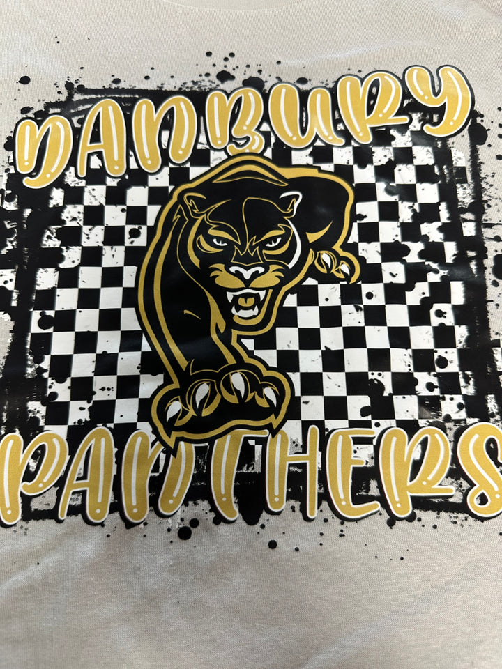 Danbury Panthers Checkered tee