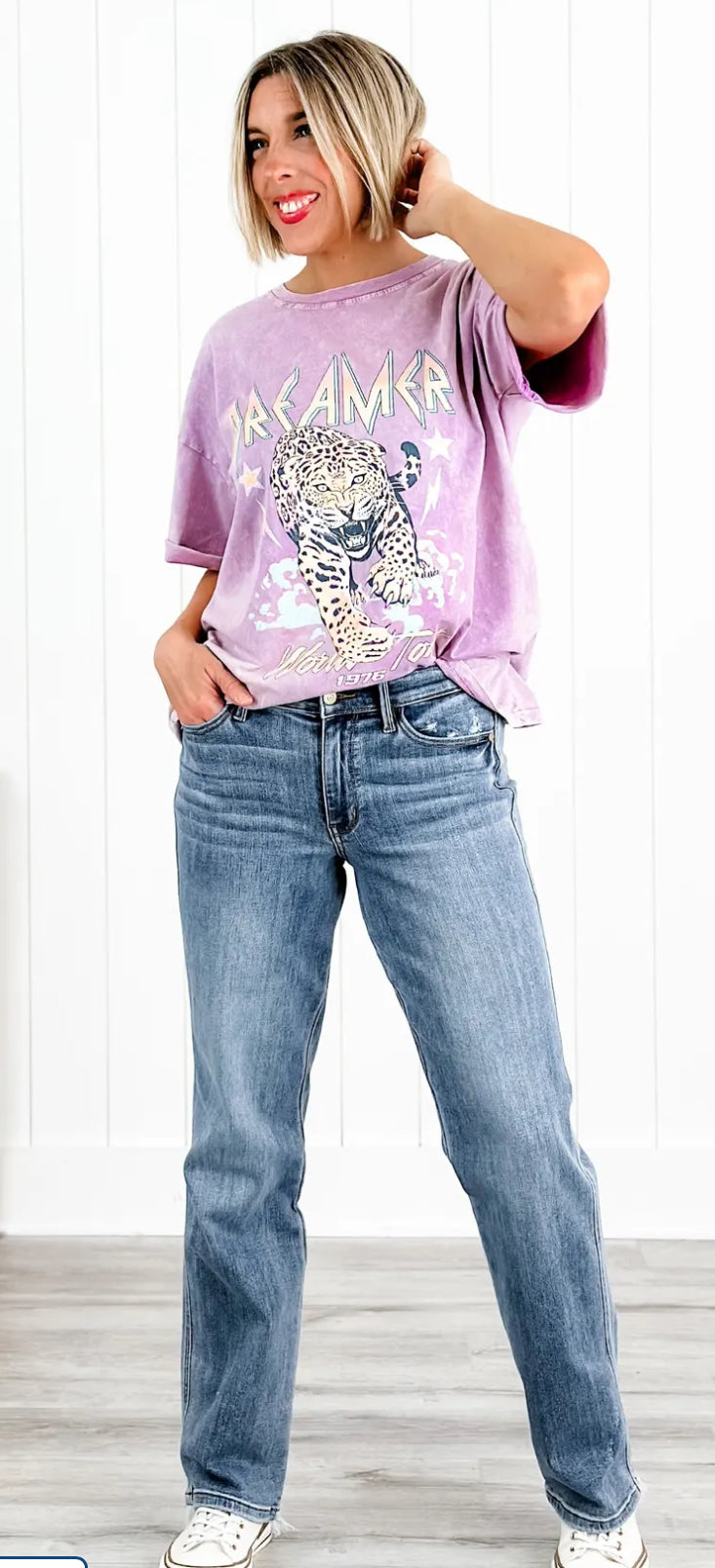 Judy Blue Cell Phone Dad Jeans