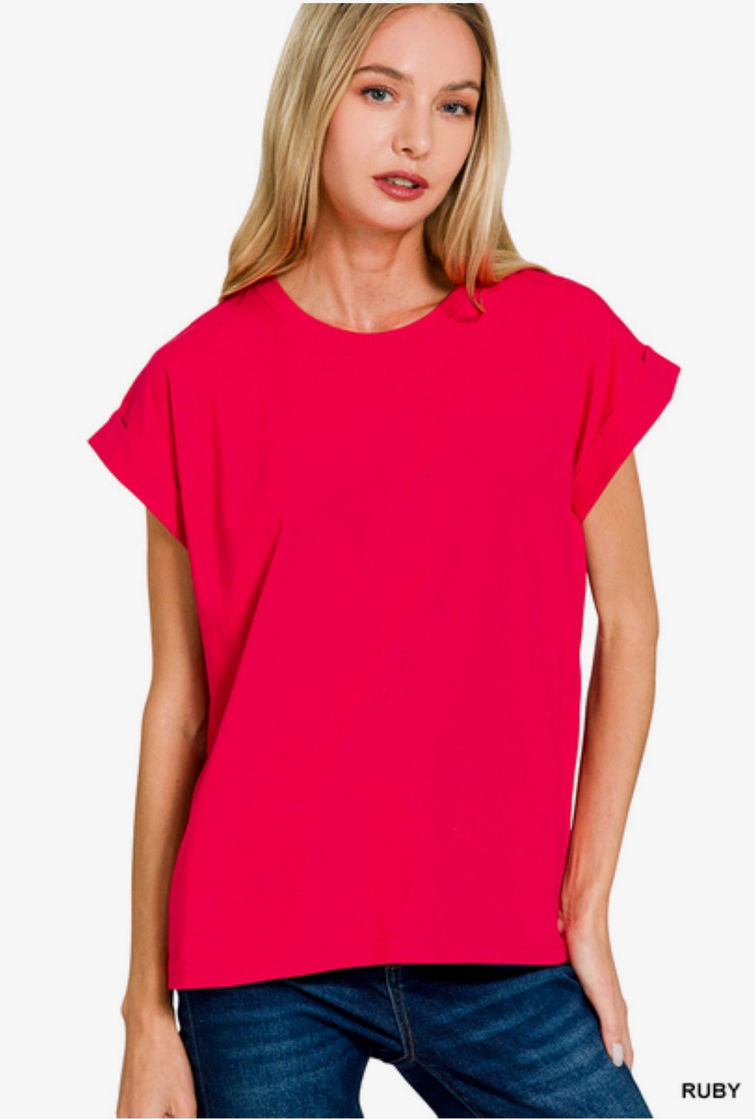 Folded Sleeve T-Shirt