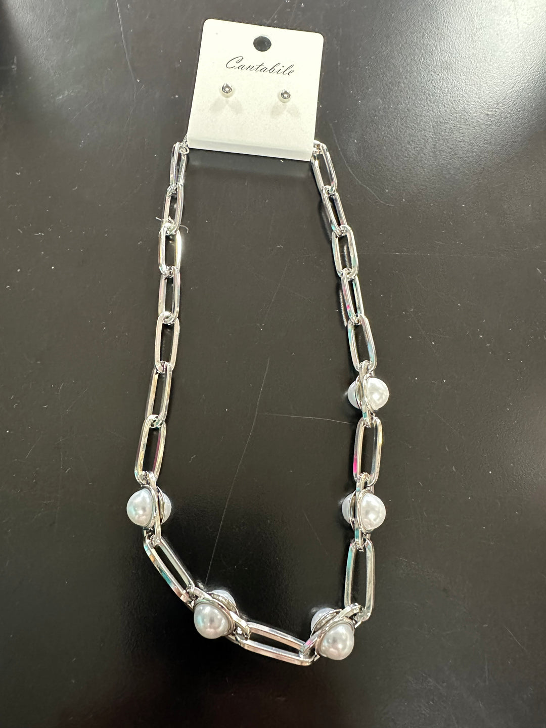 Linked Pearl Bracelet or Necklace